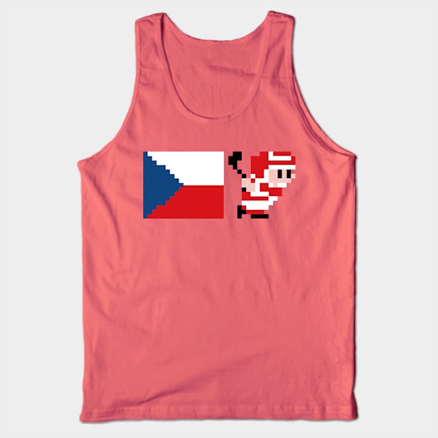 Ice Hockey - Czechia Tank Top by The Pixel League